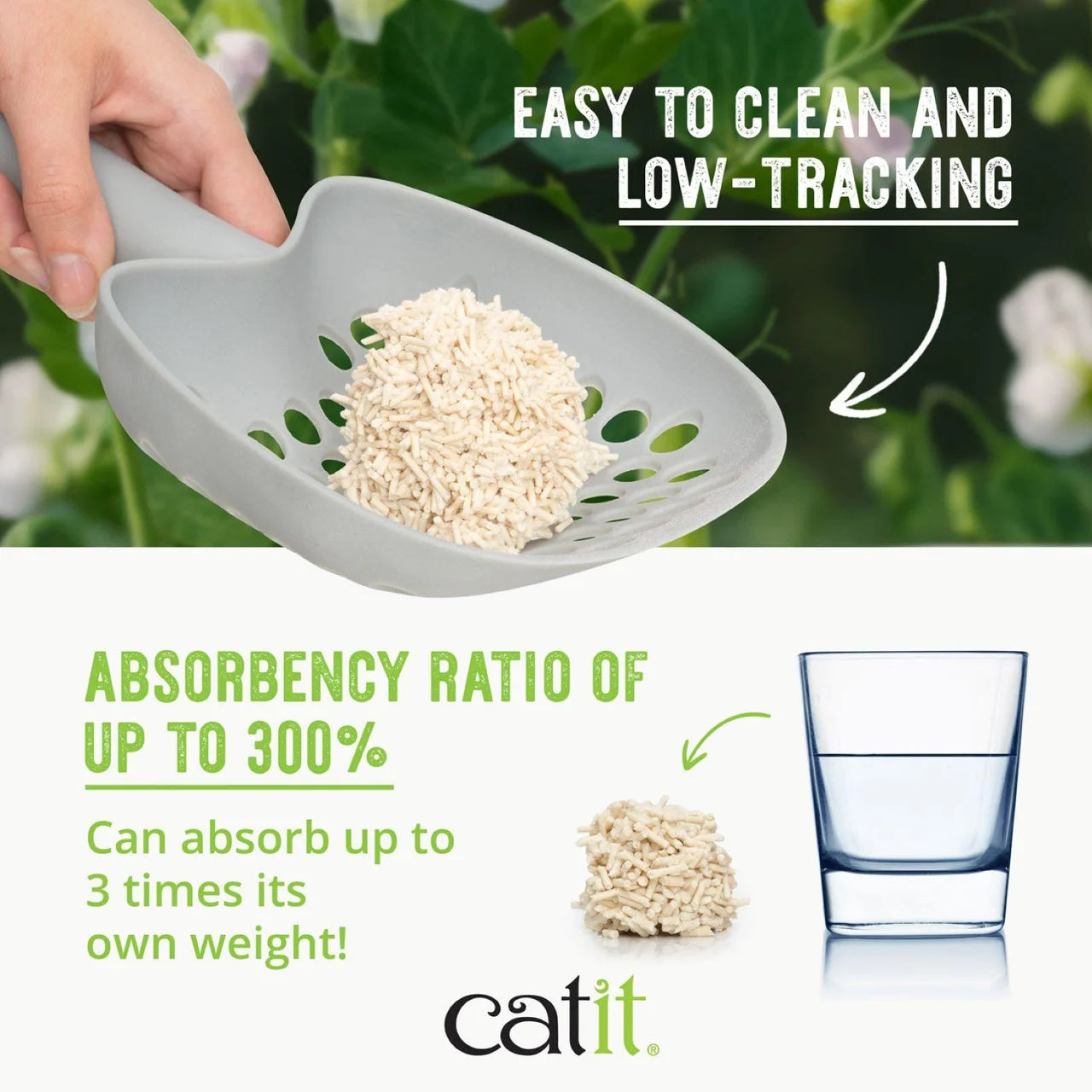 Catit Go Natural Pea Husk Litter Unscented 5.6kg