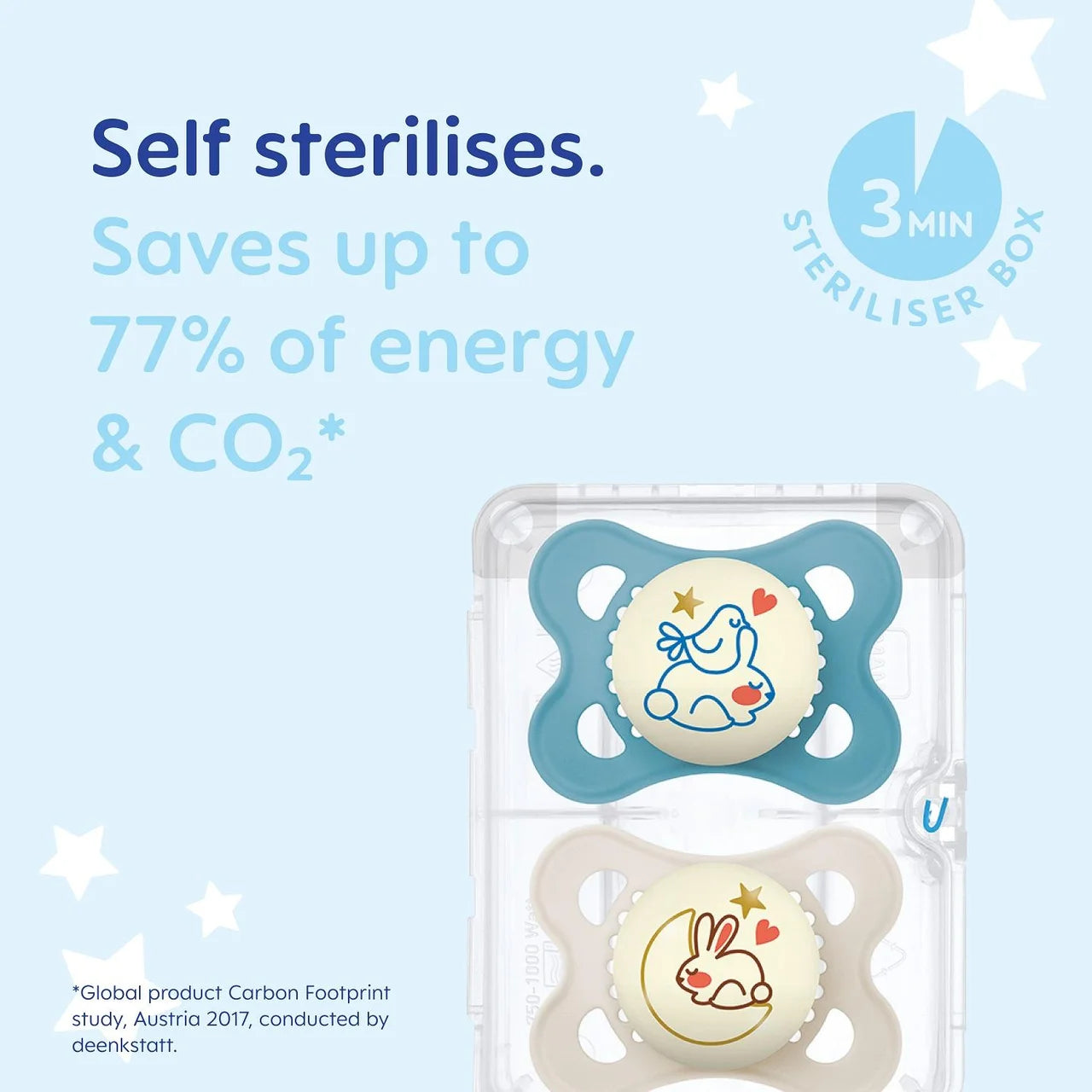MAM Night 0-6m Soother 2pk