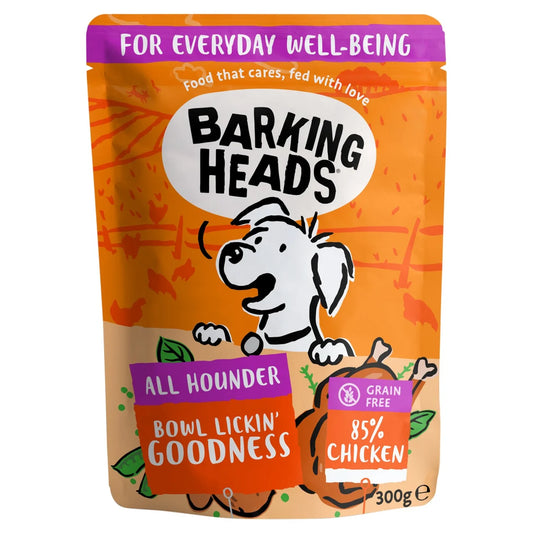 Barking Heads Bowl Lickin' Chicken Wet Dog Food Pouch 300g