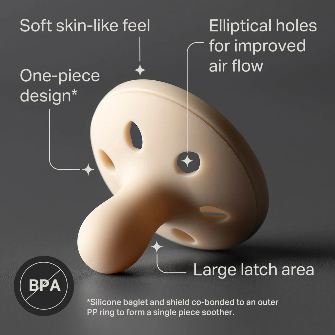 Tommee Tippee Breastlike Soothers 0-6m , 2 per pack