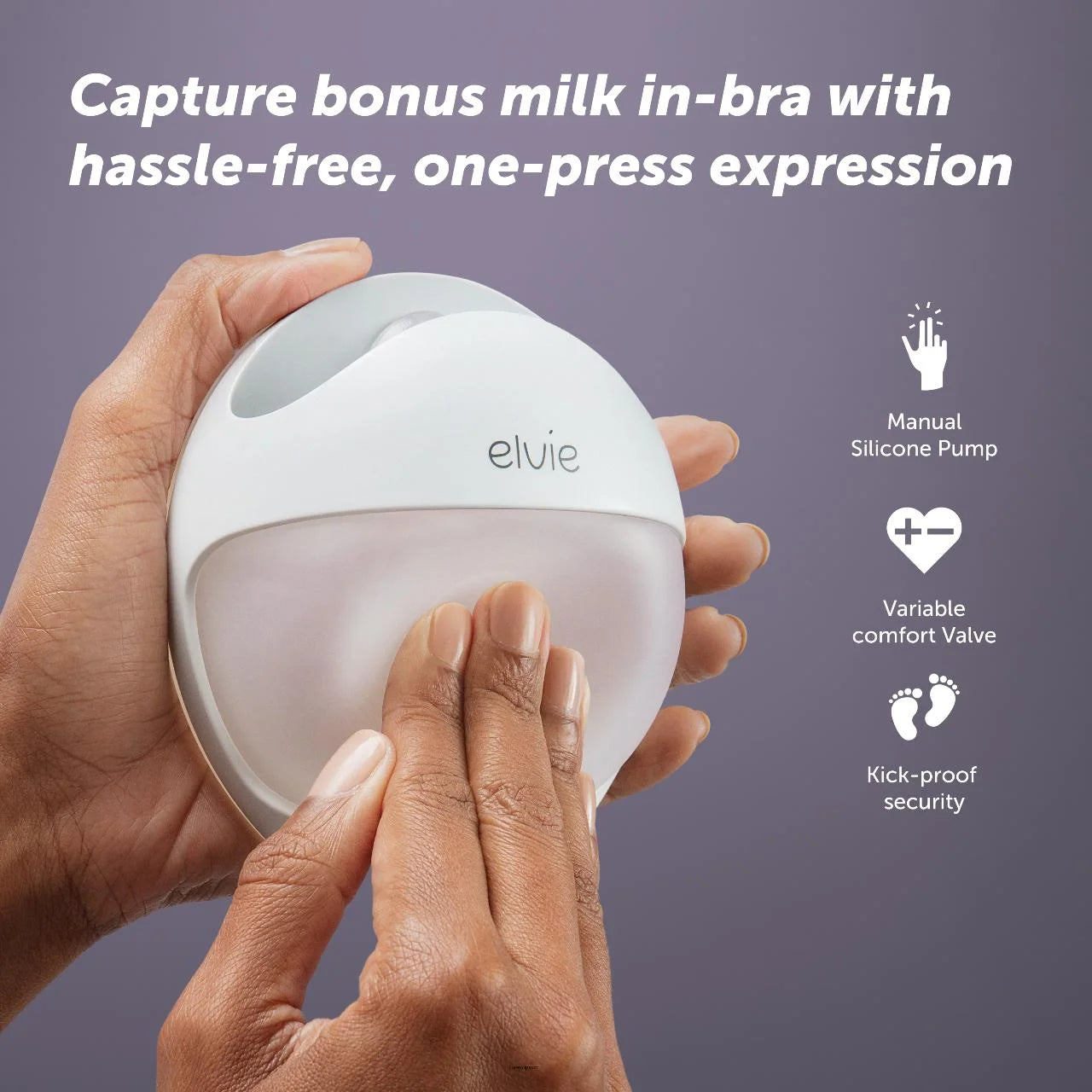 Elvie Curve Manual Silicone Breast Pump