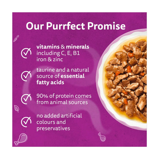 Whiskas 1+ Wet Cat Food Pouches Aromatic Fusion in Gravy 40 x 85g