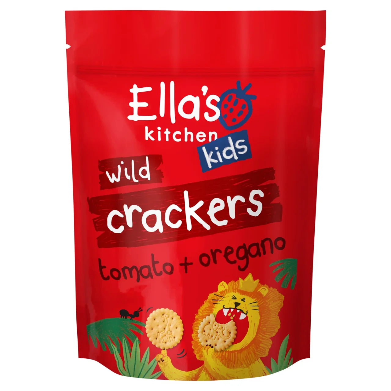Ella's Kitchen Organic Safari Crackers Tomato & Red Pepper 18+ Months 100g