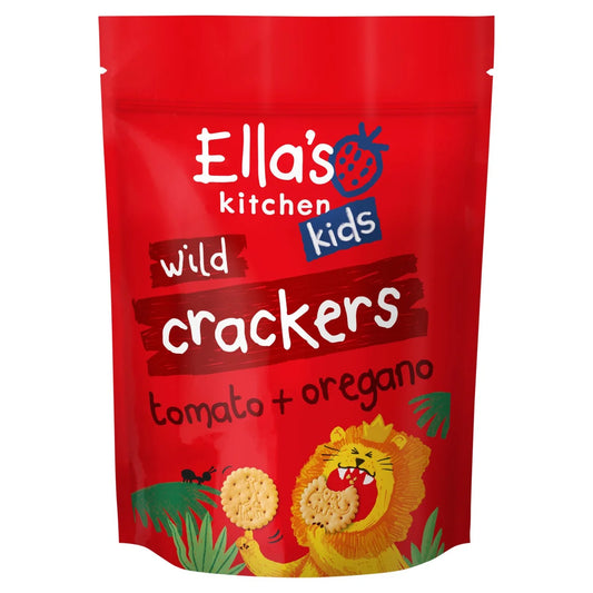 Ella's Kitchen Organic Safari Crackers Tomato & Red Pepper 18+ Months 100g