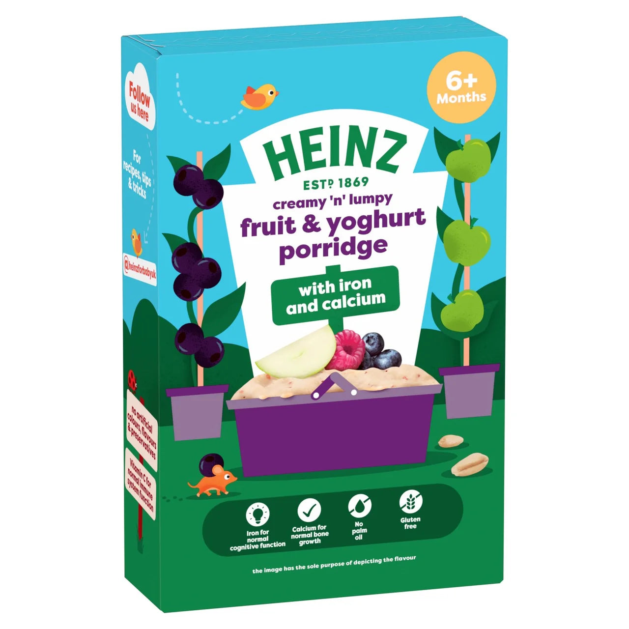 Heinz Fruit Yogurt Porridge Baby Food 6+ Months 125g