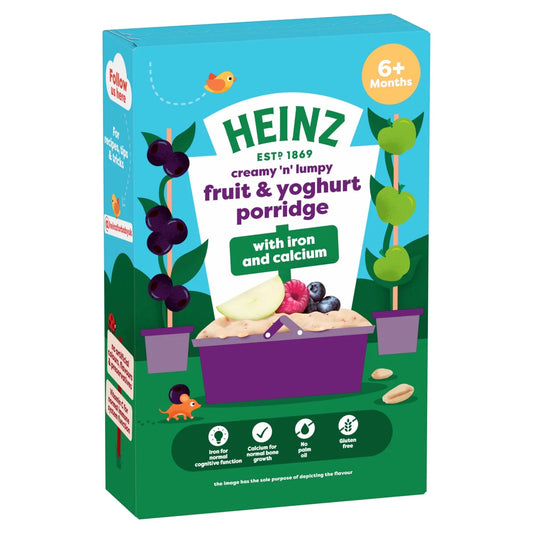 Heinz Fruit Yogurt Porridge Baby Food 6+ Months 125g