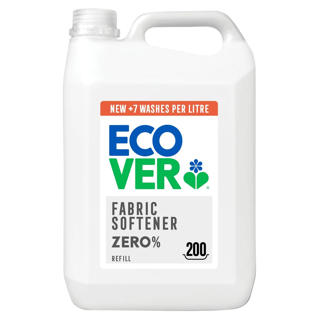 Ecover Concentrated Fabric Softener Zero Non Bio 200 Washes 5L