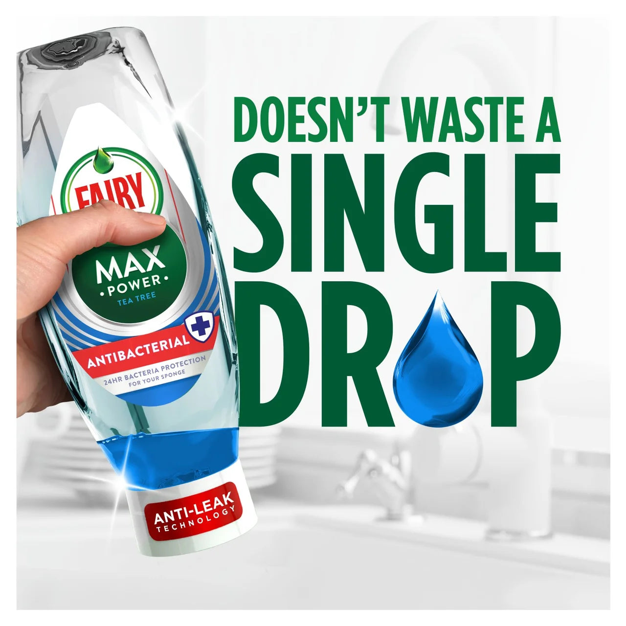Fairy Max Power Washing Up Liquid Antibac 660ml