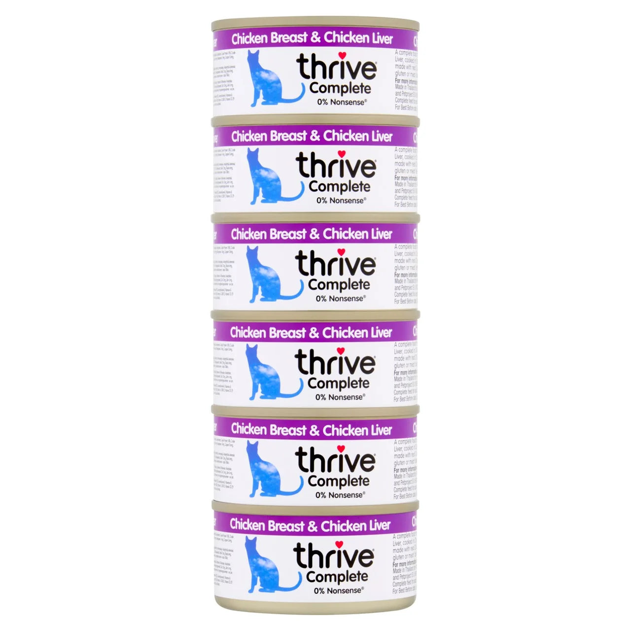 Thrive Complete Cat Food Chicken Breast & Chicken Liver 6 x 75g