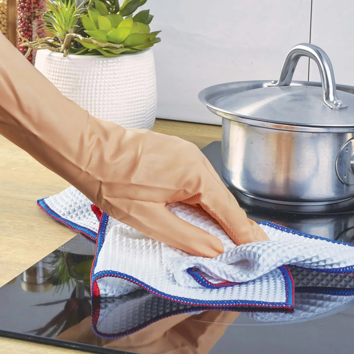 Spontex Long Lasting Microfibre Kitchen Cleaning Cloths 2 per pack