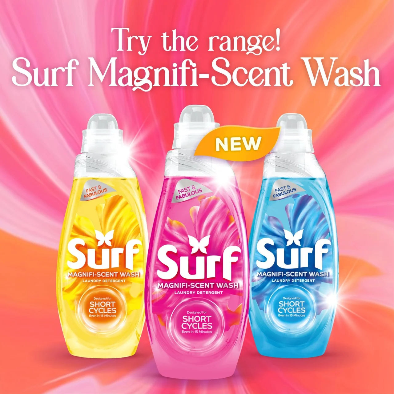 Surf Quick Wash Floral Fusion Laundry Detergent 55 Washes 837ml