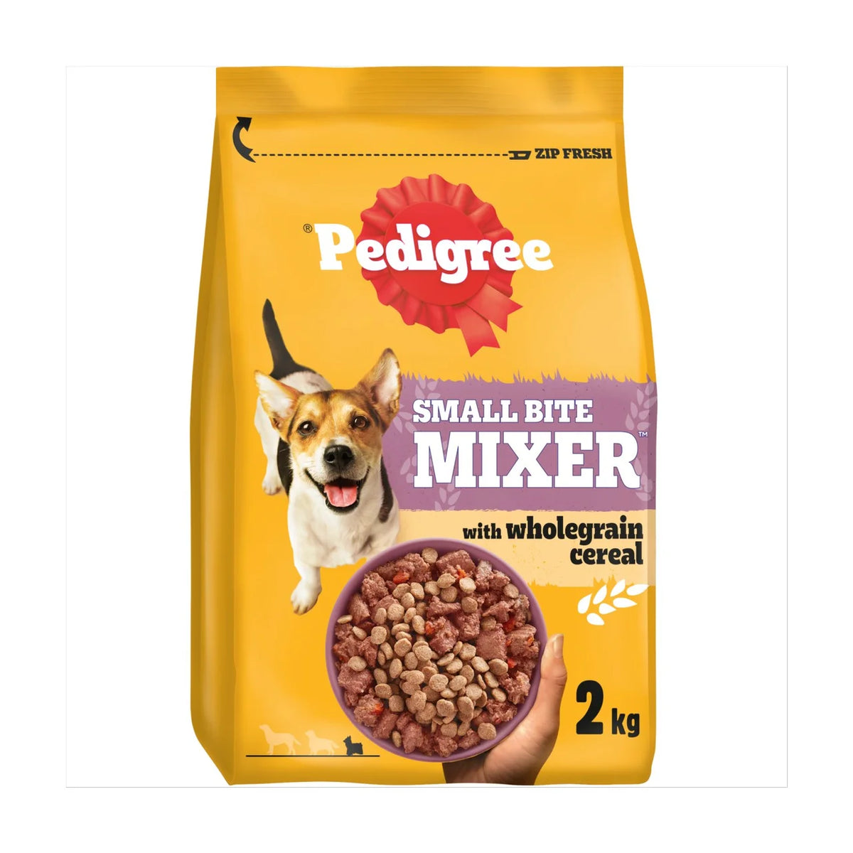 Pedigree Dry Small Breed Adult Dog Food Mixer 2kg