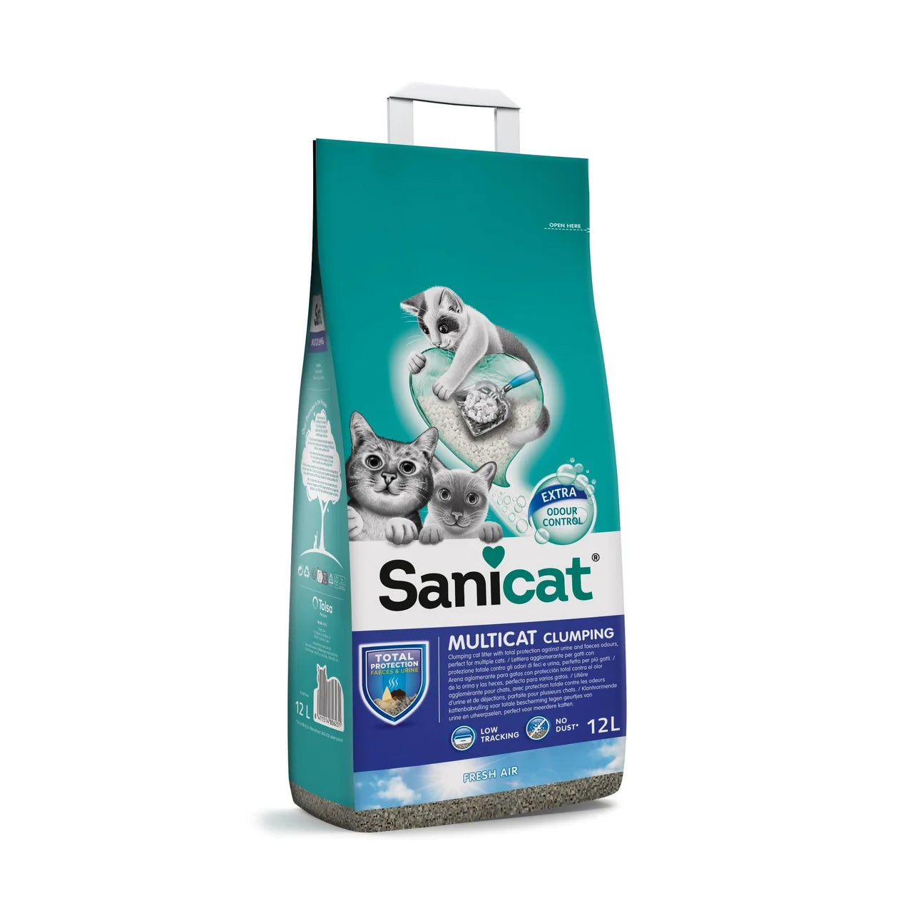 Sanicat Multicat Clumping Cat Litter 12L