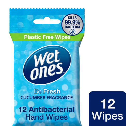 Wet Ones Be Fresh Biodegradable Antibacterial wipes