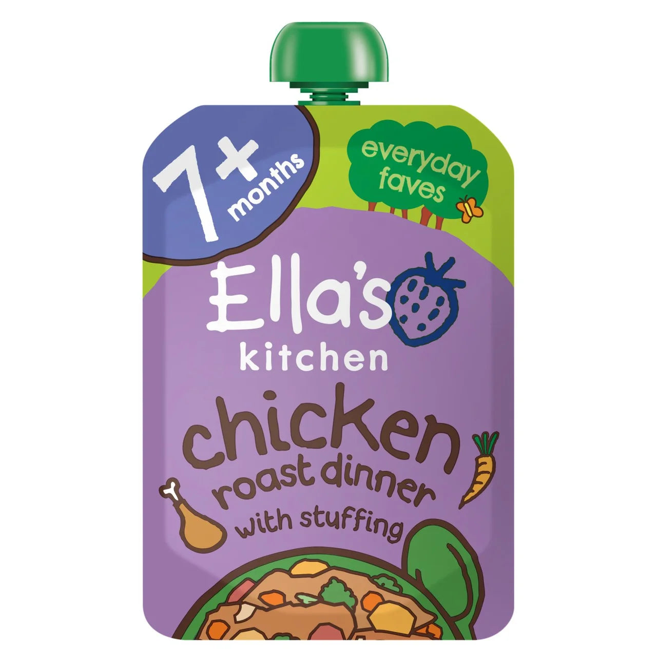 Ella's Kitchen Chicken Roast Baby Food Pouch 7+ Months 130g