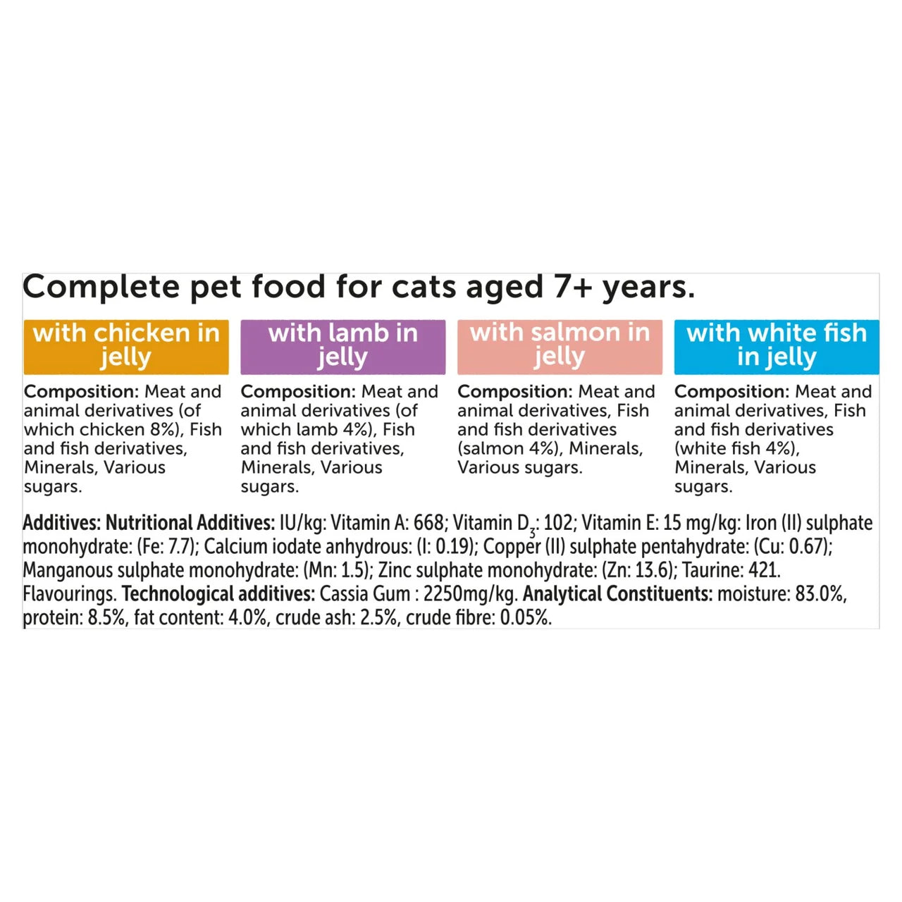 Felix Original Senior 7+ Mixed Selection in Jelly Wet Cat Food 40 x 85g
