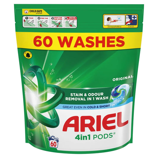 Ariel All in1 Pods Washing Capsules Original 60 Washes