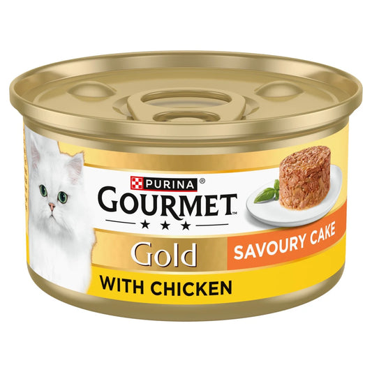 Gourmet Gold Savoury Cake Chicken Wet Cat Food 85g