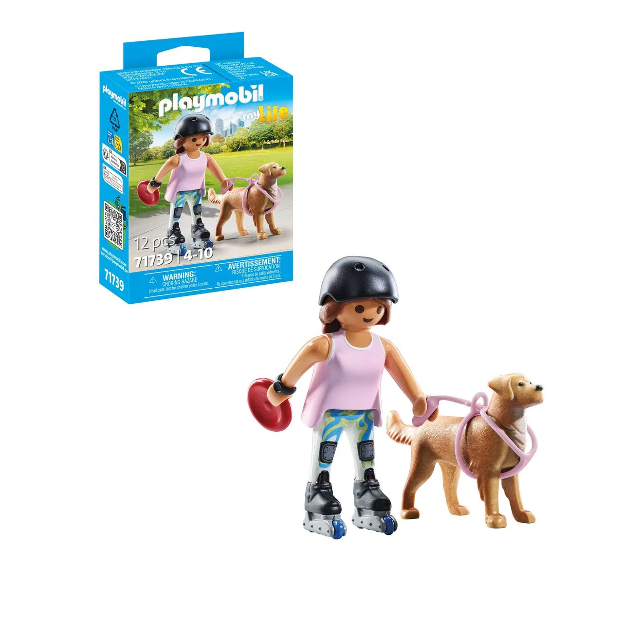Playmobil 71739 My Life Skater with Retriver Collectible Set
