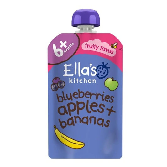 Ella's Kitchen Blueberries, Apples & Bananas Baby Food Pouch 6+ Months 120g