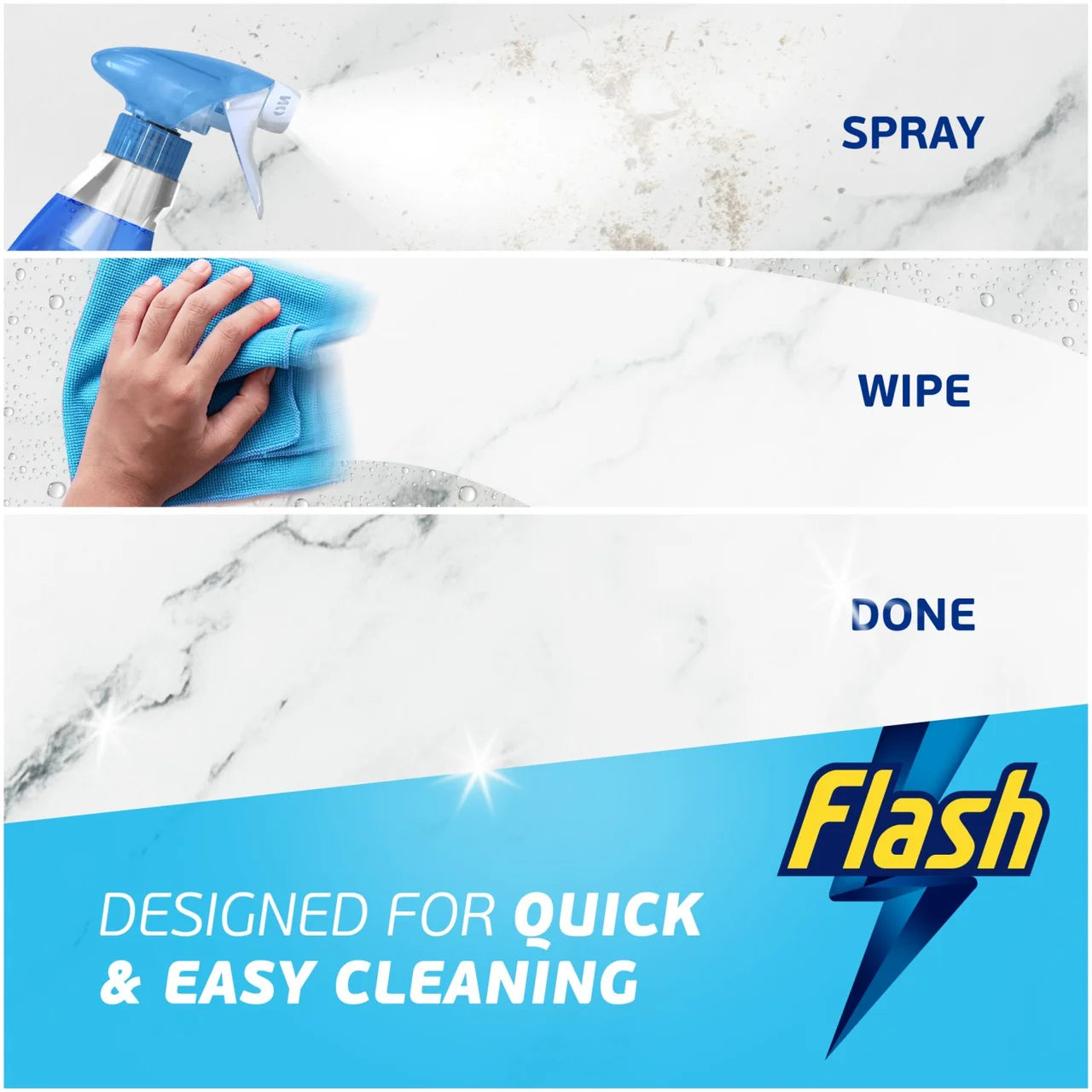 Flash Spray.Wipe.Done. Bathroom Antibac Cleaning Spray White Blossom 800ML