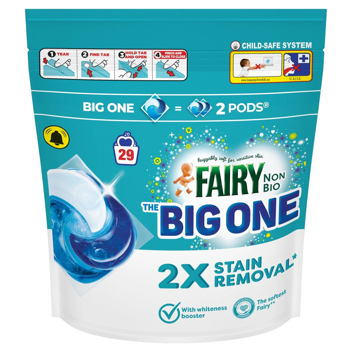 Fairy Non Bio Big One Washing Liquid Pods 29 Washes