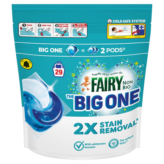 Fairy Non Bio Big One Washing Liquid Pods 29 Washes