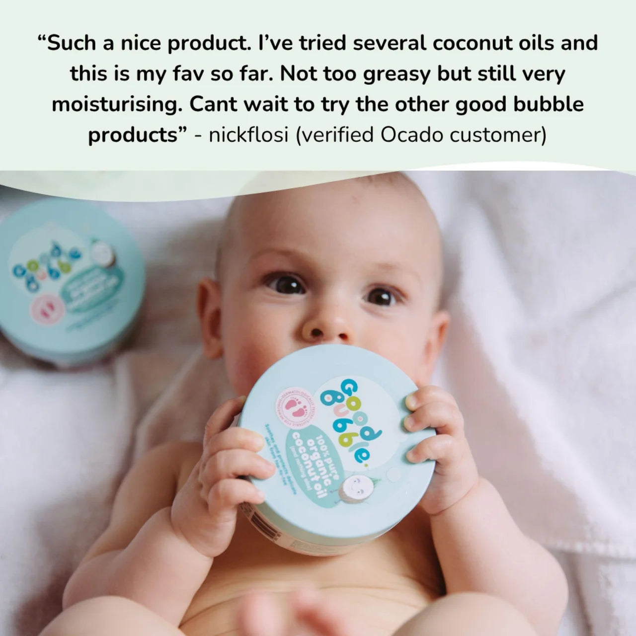 Good Bubble Organic Coconut Oil 185g
