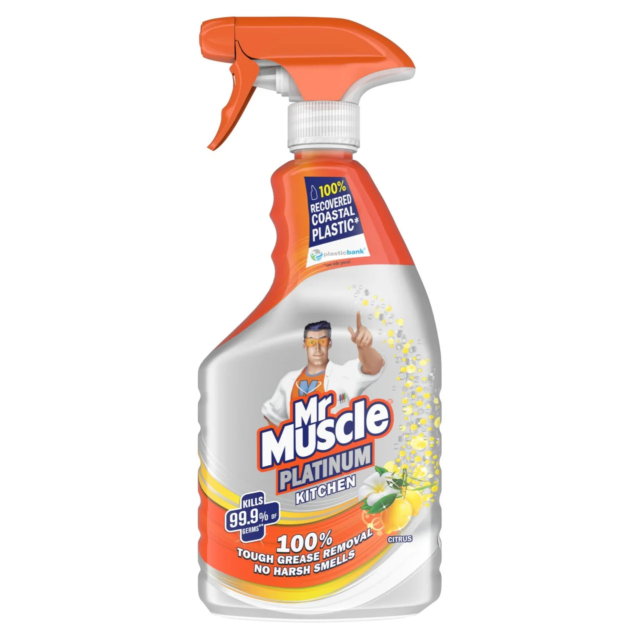 Mr Muscle Platinum Antibacterial Kitchen Spray Citrus 750ml