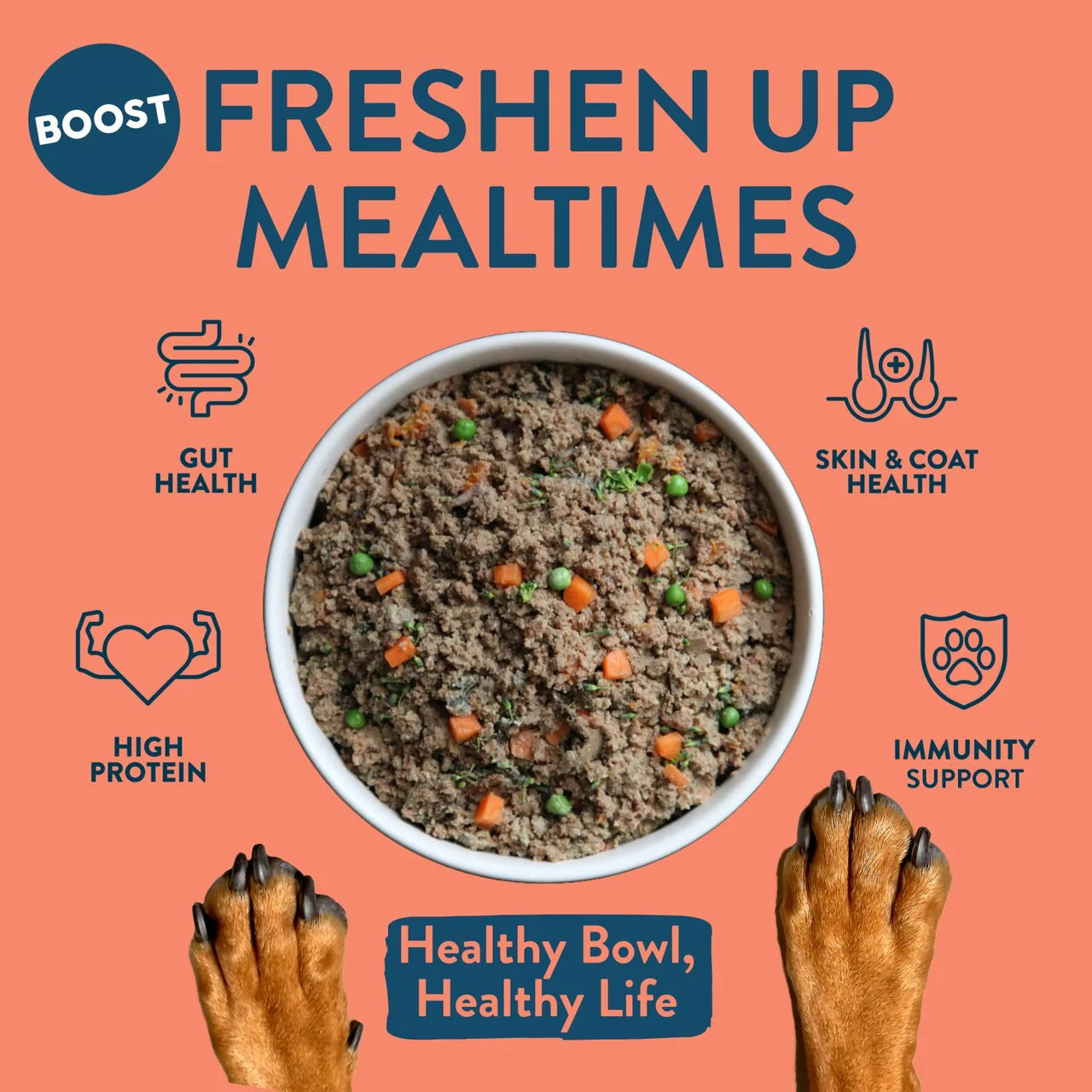 BOOST Pet Chicken with Superfoods Meal for Dogs 400g