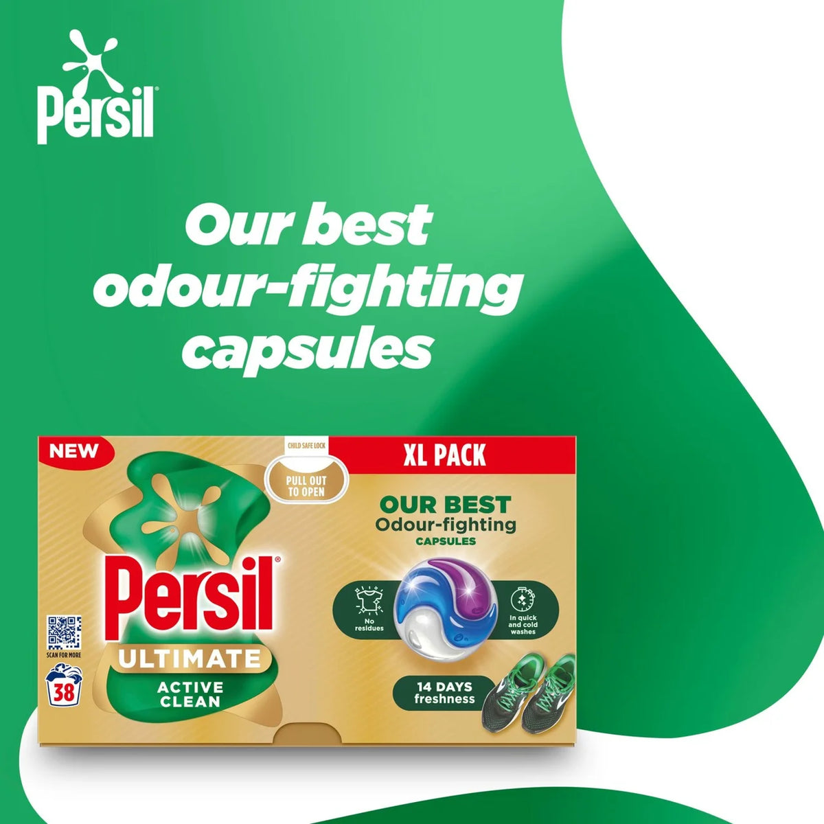 Persil Ultimate Washing Capsules Active Clean 38 washes