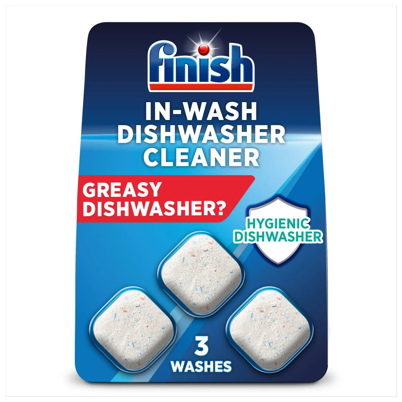 Finish In-Wash Dishwasher Machine Cleaner Tablets 3 per pack
