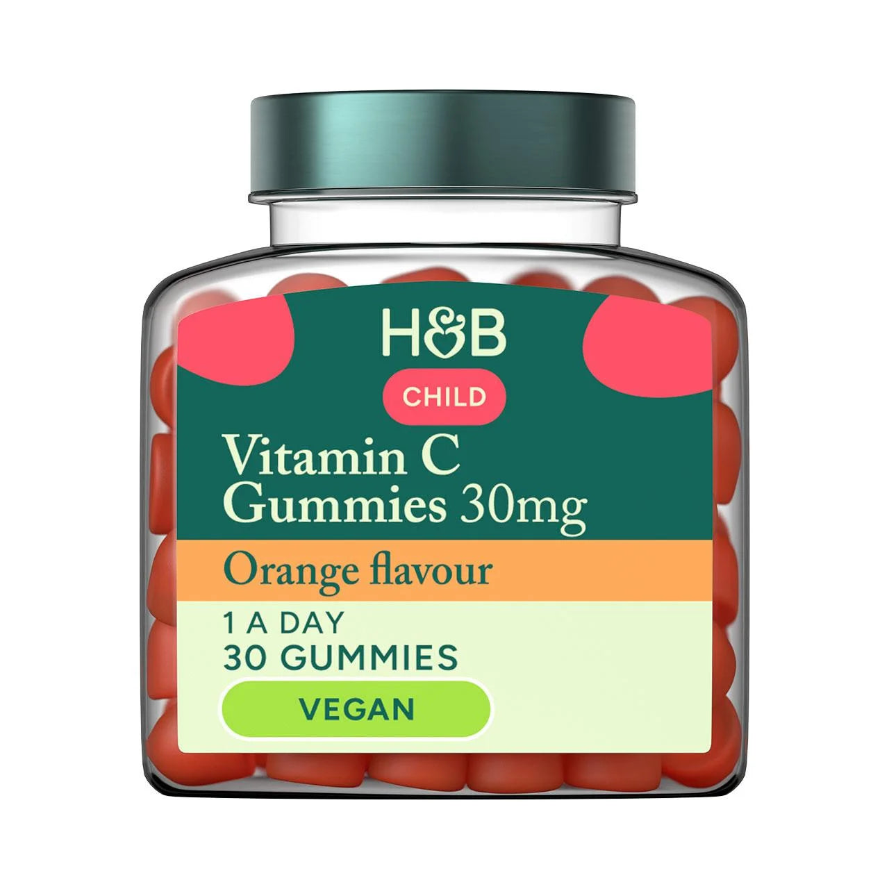 Holland & Barrett Kids Vitamin C 30mg Vegan Gummies Orange 30 per pack
