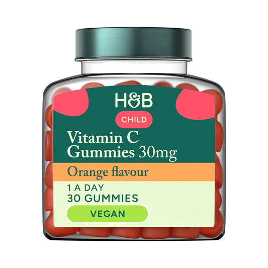 Holland & Barrett Kids Vitamin C 30mg Vegan Gummies Orange 30 per pack