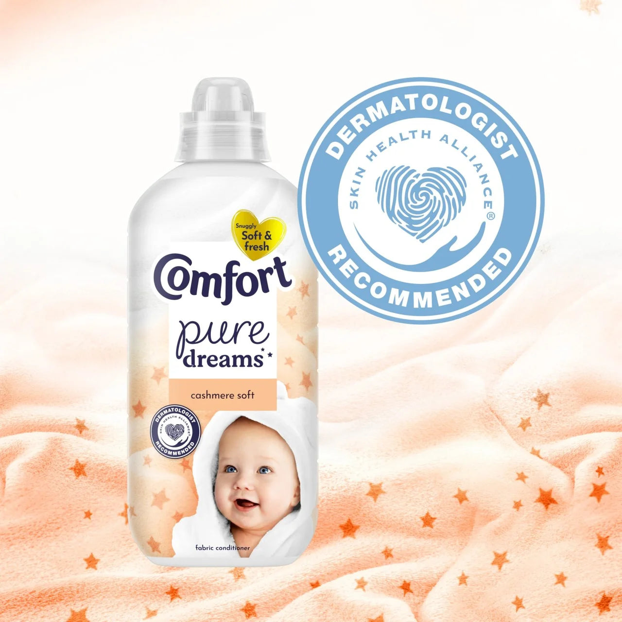 Comfort Pure Dreams Cashmere Soft Sensitive Fabric Conditioner 900ml
