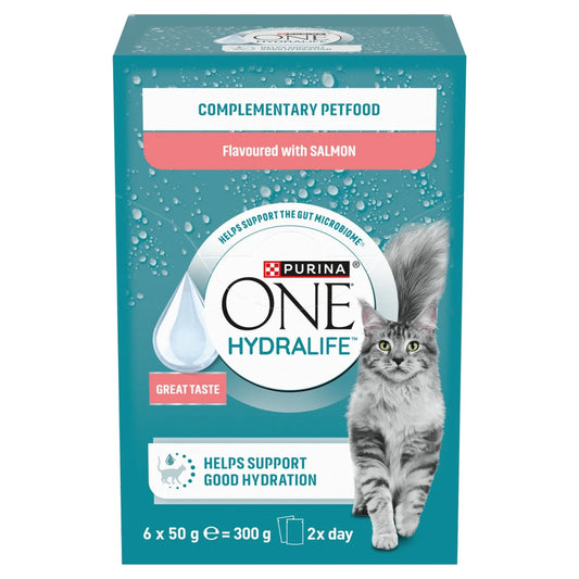 Purina One Hydralife Cat Liquid Salmon 6 x 50g