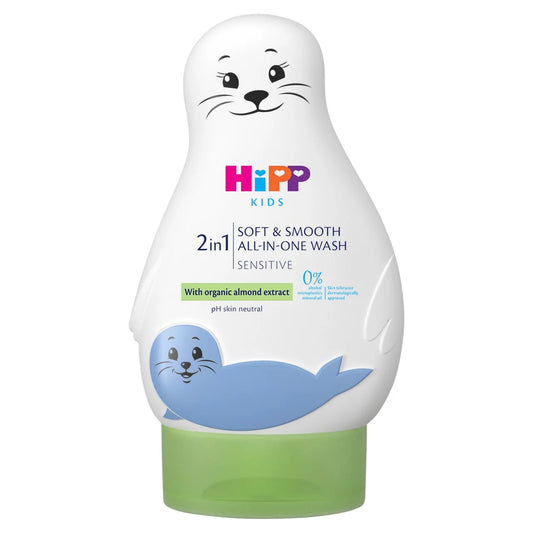 HiPP Kids Soft and Smooth All-In-One Seal Body Wash 200ml
