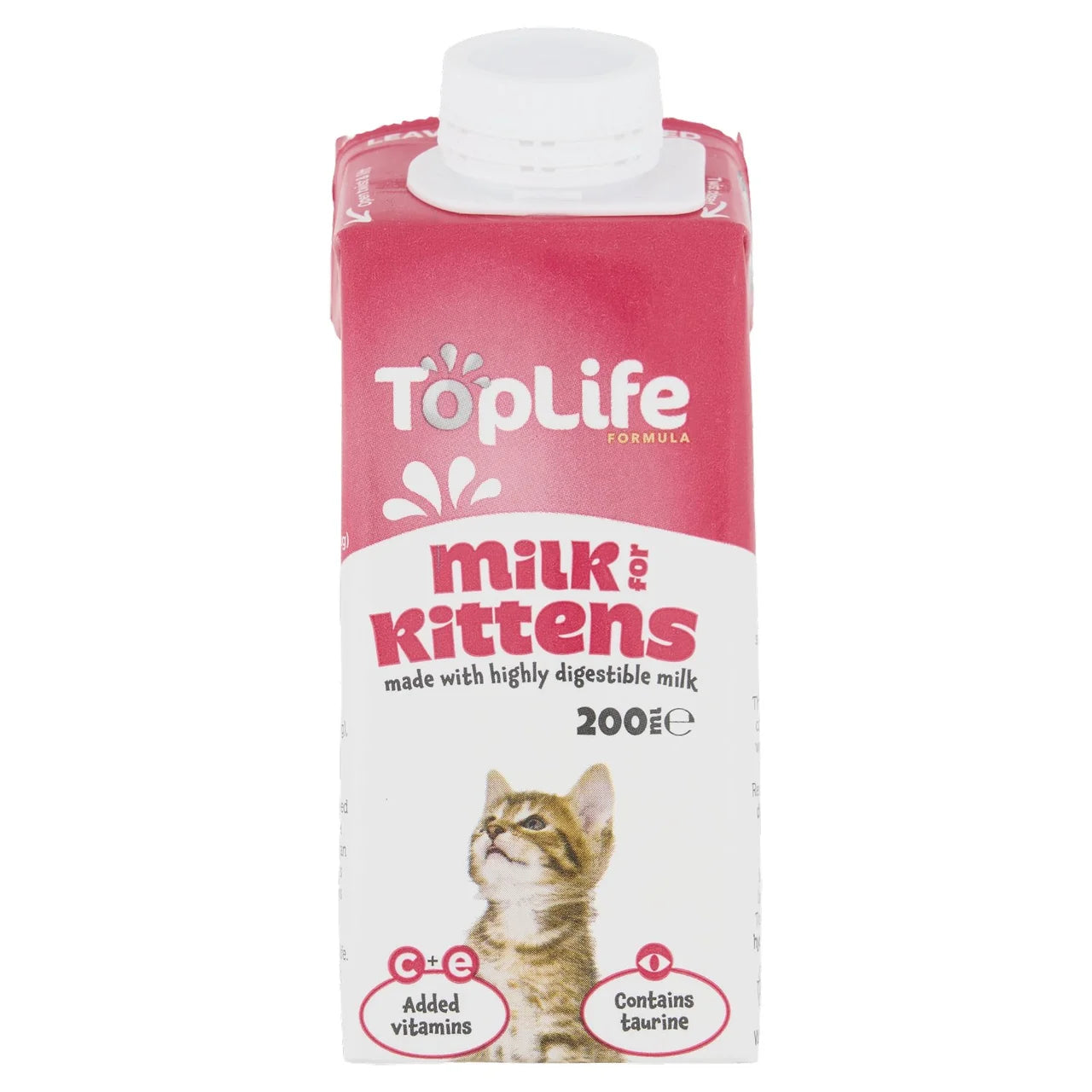TopLife Lactose Reduced Cows Milk for Kittens 200ml