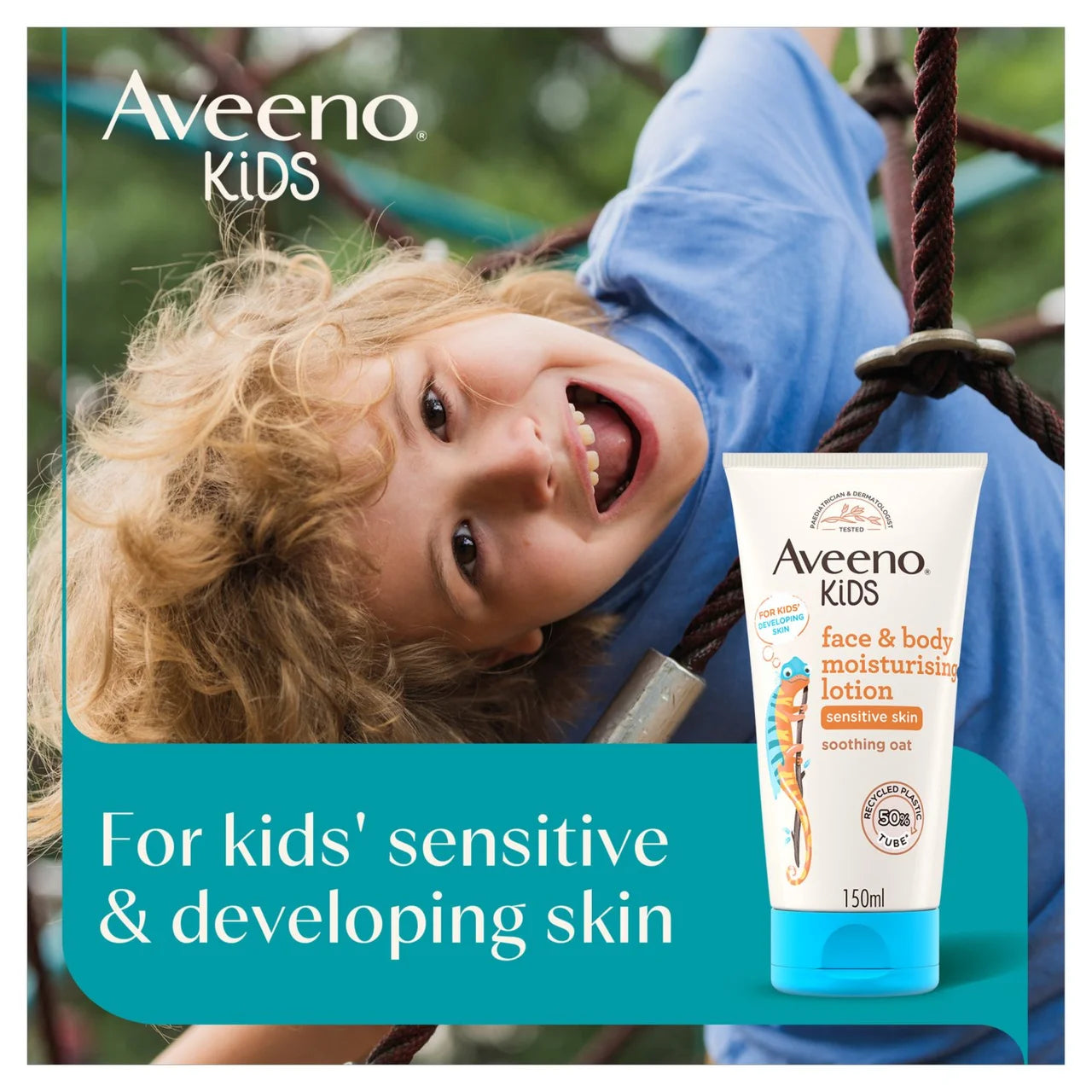 Aveeno Kids Face & Body Moisturising Lotion for Sensitive Skin 150ml
