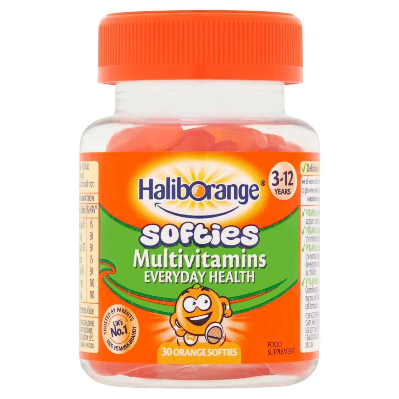 Haliborange Kid's Softies Multivitamin Orange Gummies 3-12yrs 30 per pack