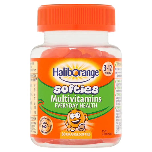 Haliborange Kid's Softies Multivitamin Orange Gummies 3-12yrs 30 per pack