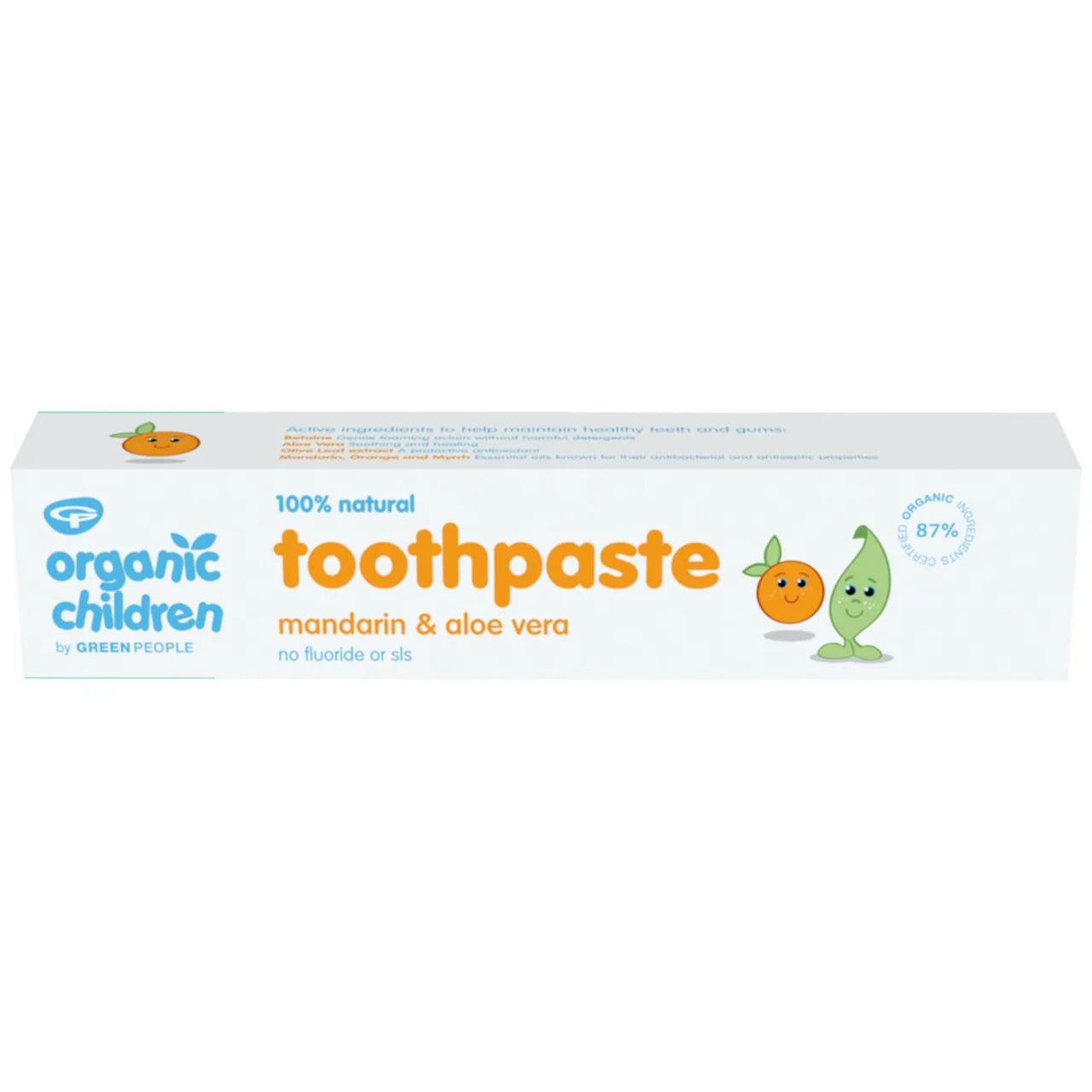 Organic Children Mandarin & Aloe Vera Fluoride Free Toothpaste 50ml