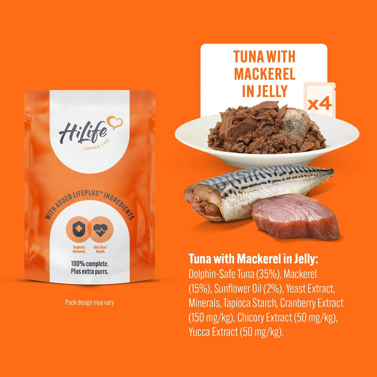 HiLife It's only Natural The Tuna One In Jelly 8 x 70g