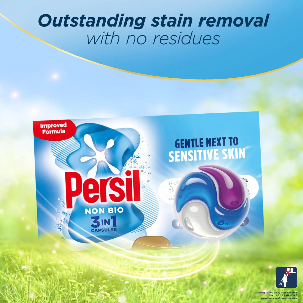 Persil Non Bio 3 in 1 Laundry Washing Detergent Capsules 36 Washes