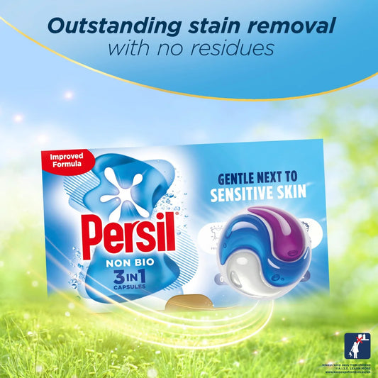 Persil Non Bio 3 in 1 Laundry Washing Detergent Capsules 36 Washes