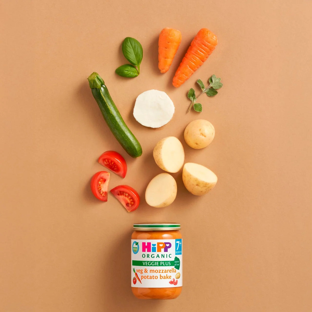 HiPP Organic Veg & Mozzarella Potato Bake Baby Food Jar 7+ Months 190g