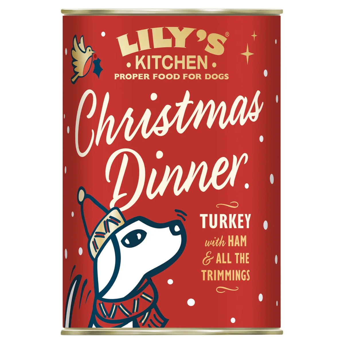 Lily's Kitchen Dog Christmas Turkey and Ham Tin 400g