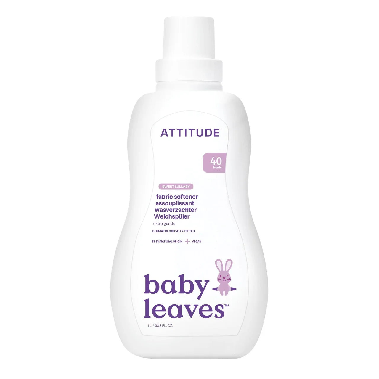 Attitude Little Ones Fabric Softener Sweet Lullaby 40 Loads 1L