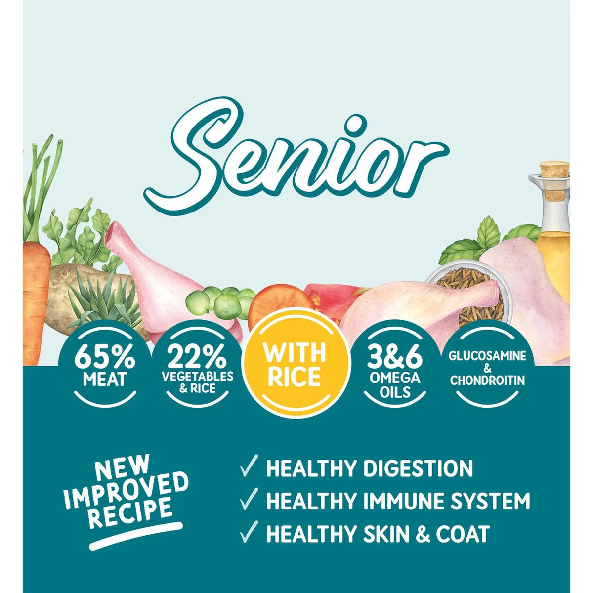 Naturo Senior Variety Pack with Rice 6 x 400g