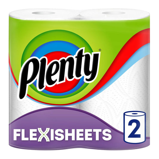 Plenty Flexisheets Kitchen Rolls 2 per pack